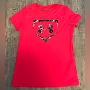 Under Armour Pink Graphic T-Shirt Youth XL